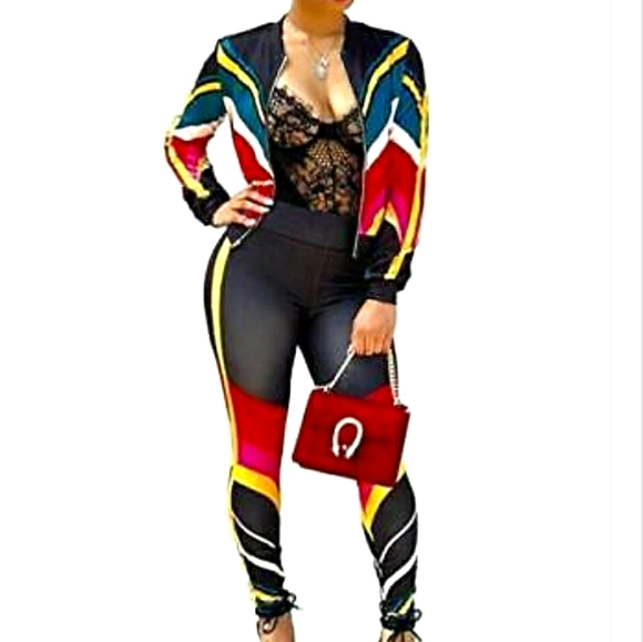 NWT Women's Juniors Bright & Trendy MS MOUSE XL Jacket & Leggings Tracksuit Set - Picture 1 of 16